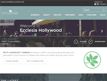 Tablet Screenshot of churchinhollywood.com